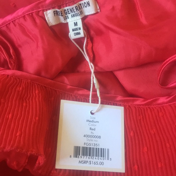 Free Generation red dress NWT - Picture 3 of 3
